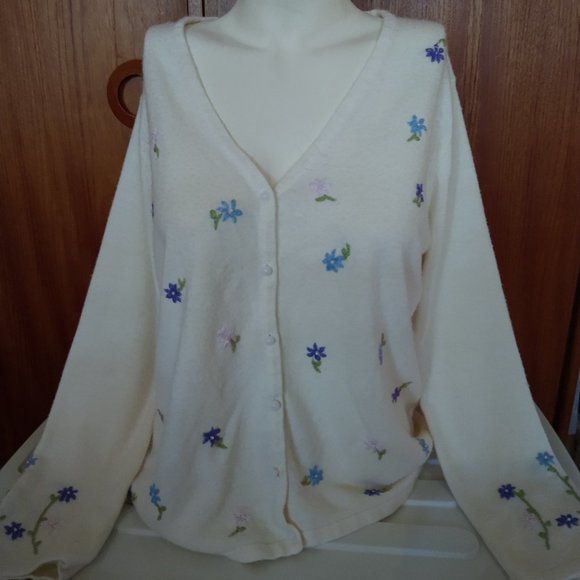 Luxelon Cardigan / Sweater Vintage - Picture 2 of 6